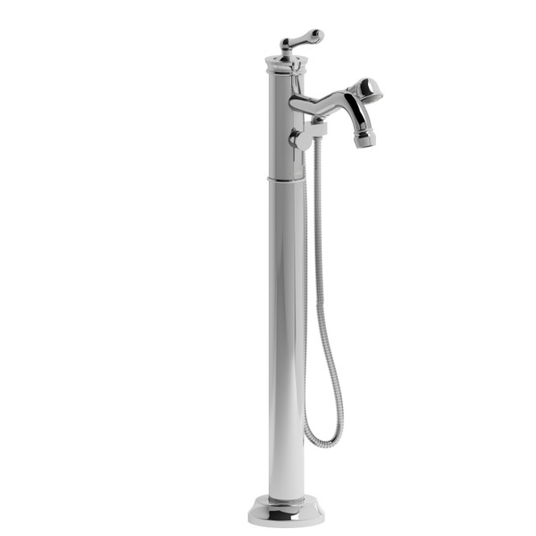 DISCONTINUED-Antico Floor-Mount Tub Filler With Handshower Trim - Chrome | Model Number: TAT33C - Product Knockout