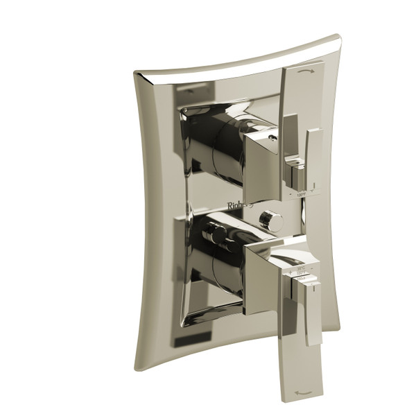 DISCONTINUED 4-way type T/P (thermostatic/pressure balance) 3/4" coaxial valve trim - Polished Nickel | Model Number: TEF83PN