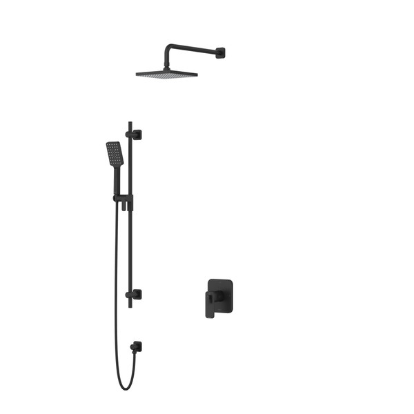 Shower Kit 323 Trim - Black | Model Number: TKIT323EQBK-6