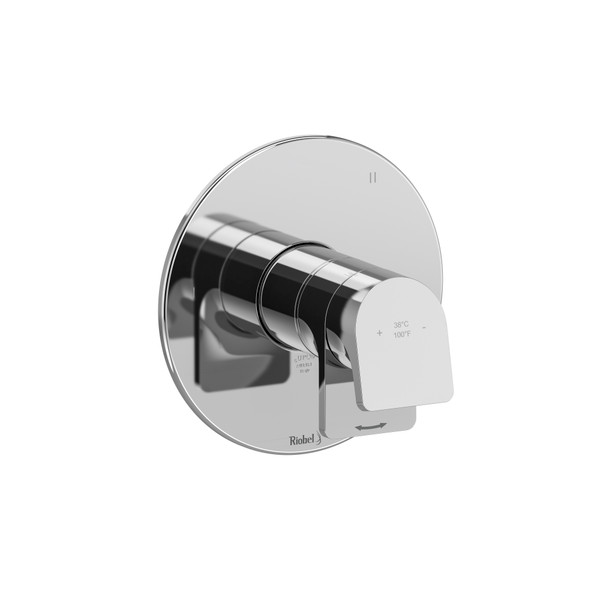 Ode 3-Way Type T/P (Thermostatic/Pressure Balance) Coaxial Valve Trim - Chrome | Model Number: TOD45C - Product Knockout