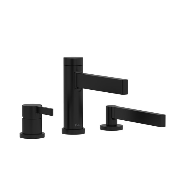 Garniture de robinet de bain sur comptoir 3 trous Paradox™ - Noir | Numéro de modèle: TPX10BK