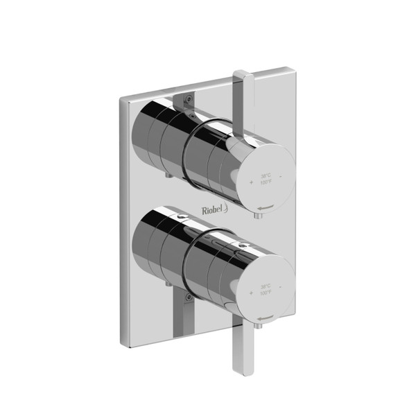 Paradox 4-Way Type T/P (Thermostatic/Pressure Balance) 3/4 Inch Coaxial Valve Trim - Chrome | Model Number: TPXTQ83C - Product Knockout