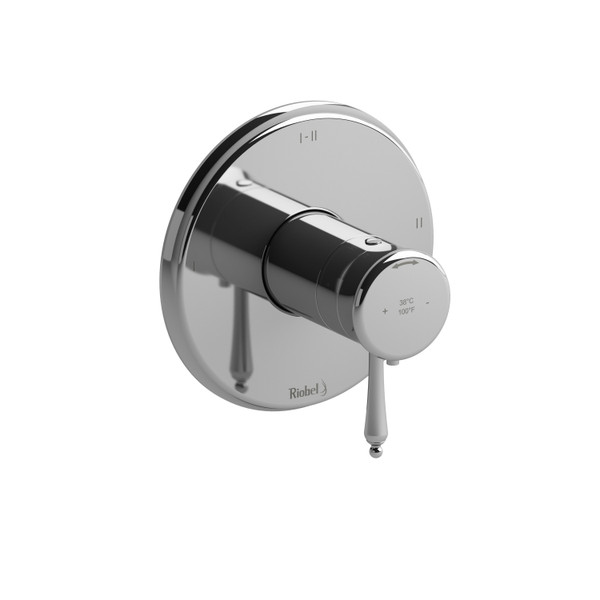 DISCONTINUÉ -Garniture pour valve pression équilibrée et thermostatique ​​​​1/2 po à 3 fonctions Romance - Chrome | Numéro de modèle: TRO23C - Produit épuisé