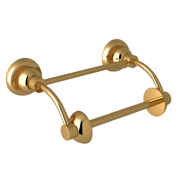 Holborn Wall Mount Pivot Bar Toilet Roll Holder - Unlacquered Brass | Model Number: U.6448ULB - Product Knockout