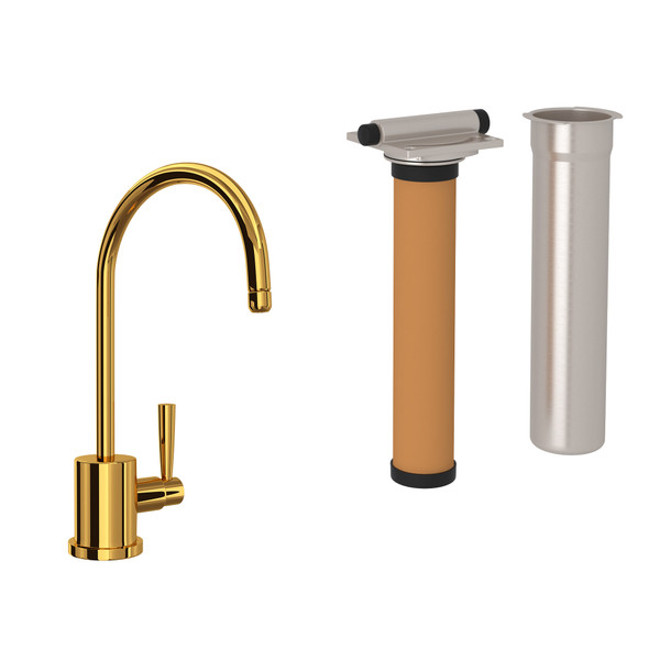 Holborn™ Filter Kitchen Faucet Kit - Unlacquered Brass | Model Number: U.KIT1601L-ULB-2