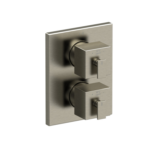 DISCONTINUED 4-way Type T/P (thermostatic/pressure balance) ?"coaxial complete valve - Brushed Nickel | Model Number: US46BN
