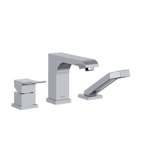 Zendo 3-Piece Deck-Mount Tub Filler With Hand Shower - Chrome | Model Number: ZO10C - Product Knockout