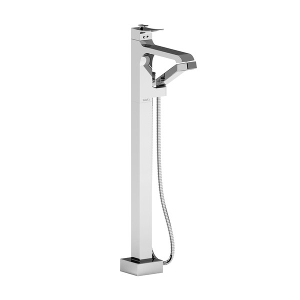 DISCONTINUED Floor-mount Type T/P (thermostatic/pressure balance) coaxial tub filler With Handshower - Chrome | Model Number: ZO37C