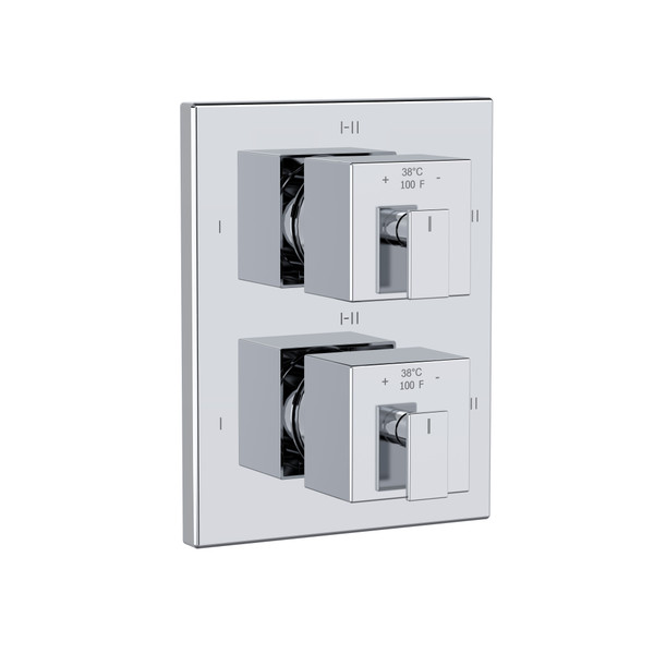 4-way Type T/P (thermostatic/pressure balance) 3/4" coaxial complete valve - Chrome | Model Number: ZOTQ46C