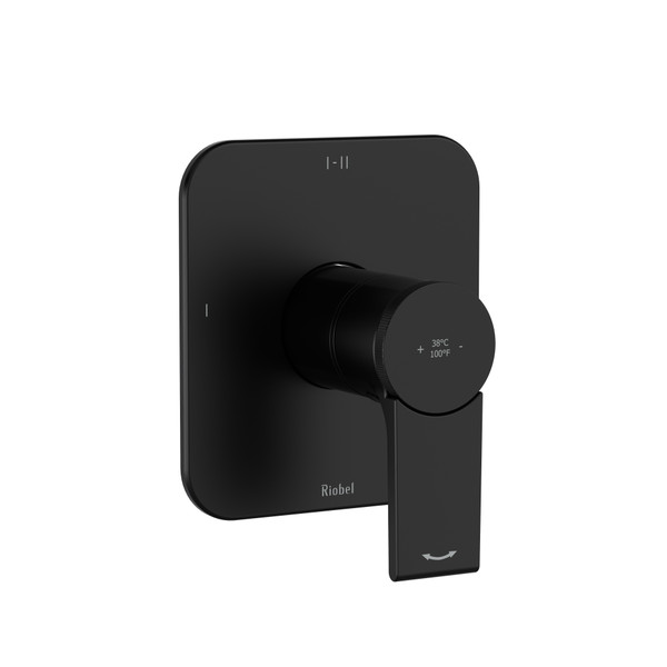 DISCONTINUÉ valve complète coaxiale en pex (thermostatique/pression équilibrée) à 2 voies type T/P - Noir | Numéro de modèle: FR23BK