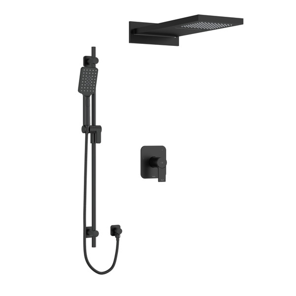 Ensemble de douche 2745 - Noir | Numéro de modèle: KIT2745FRBK-EX
