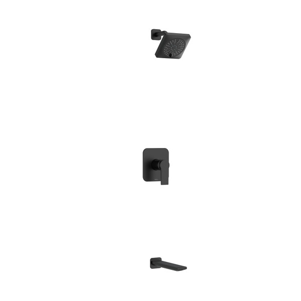 Ensemble de douche 4744 - Noir | Numéro de modèle: KIT4744FRBK-EX