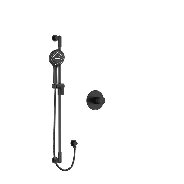 Parabola Type P (Pressure Balance) Shower With Expansion PEX Connection - Black | Model Number: PB54BK-EX - Product Knockout