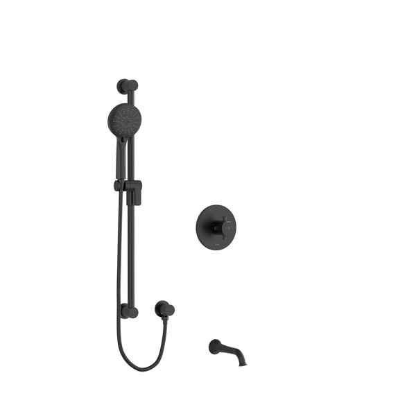 Shower Kit 1244 Trim - Black | Model Number: TKIT1244EDTM+BK