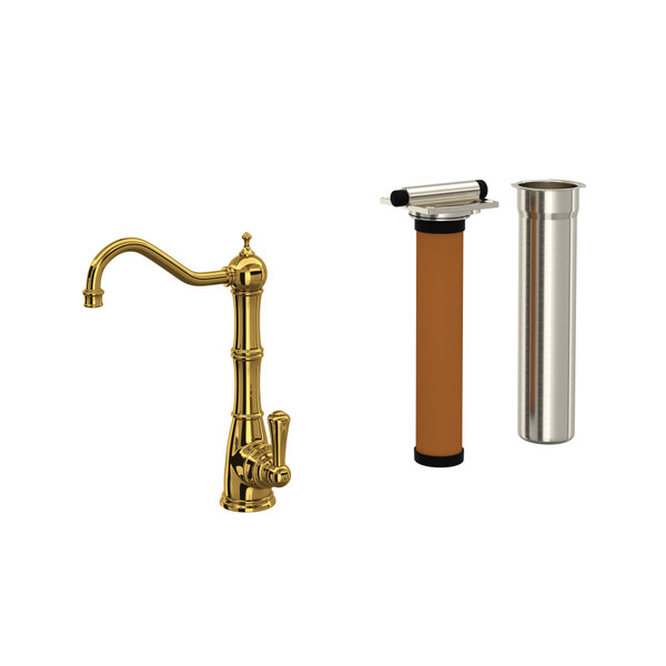 Edwardian™ Filter Kitchen Faucet Kit - Unlacquered Brass | Model Number: U.KIT1621L-ULB-2