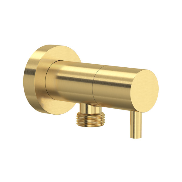 Handshower Outlet With Integrated Volume Control - Satin Unlacquered Brass | Model Number: 0327WOSUB - Product Knockout