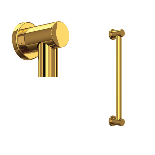 18 Inch Decorative Grab Bar - Unlacquered Brass | Model Number: 1265ULB - Product Knockout
