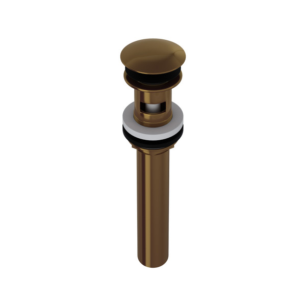 DISCONTINUED Push Drain With Overflow - French Brass | Model Number: 5447FB