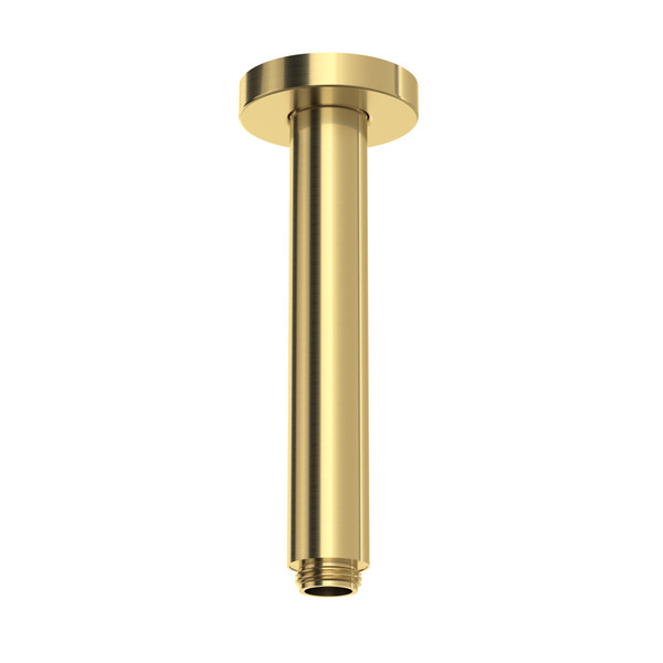 DISCONTINUED 7" Reach Ceiling Mount Shower Arm - Satin Unlacquered Brass | Model Number: 70327SASUB
