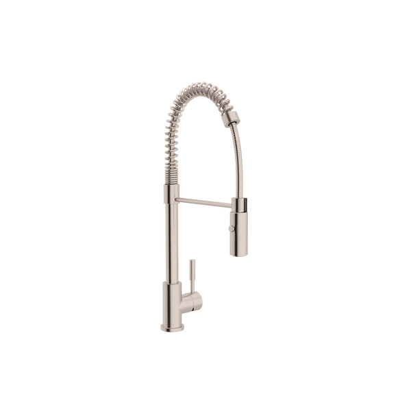 Lux Side Handle Stainless Steel Pro Pulldown Kitchen Faucet - Brushed Stainless Steel with Lever Handle | Model Number: R7521SB - Product Knockout