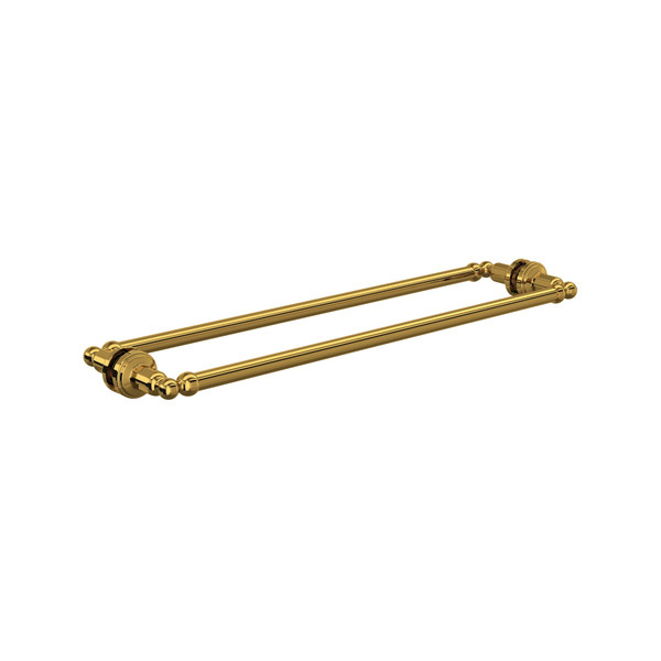 24 Inch Shower Door Pull Handle - Unlacquered Brass | Model Number: U.6913ULB - Product Knockout