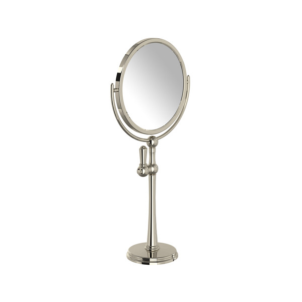 Freestanding Makeup Mirror - Polished Nickel | Model Number: U.6931PN - Product Knockout