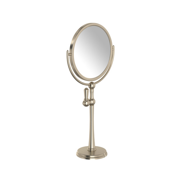Freestanding Makeup Mirror - Satin Nickel | Model Number: U.6931STN - Product Knockout