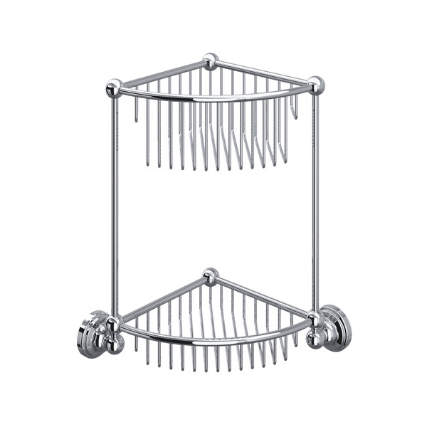 Two Tier Corner Basket - Polished Chrome | Model Number: U.6959APC