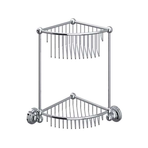Two Tier Corner Basket - Polished Chrome | Model Number: U.6959APC - Product Knockout