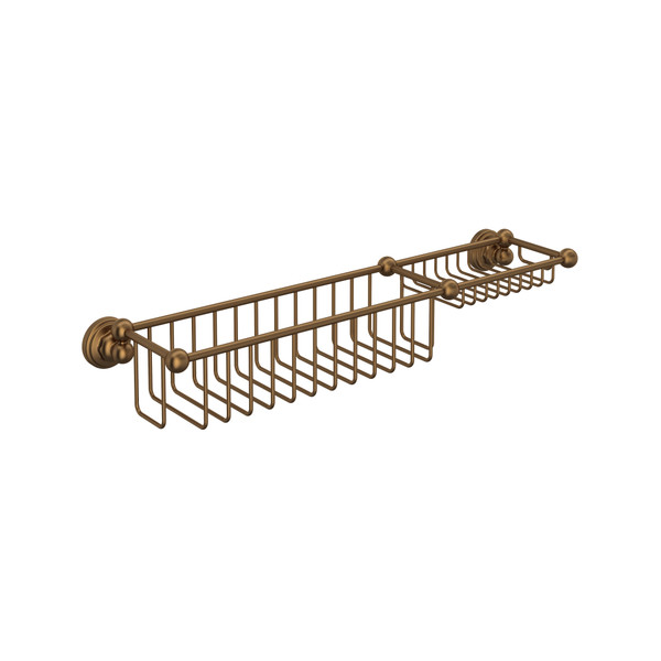 20" Bottle Basket With Soap Tray - English Bronze | Model Number: U.6962EB