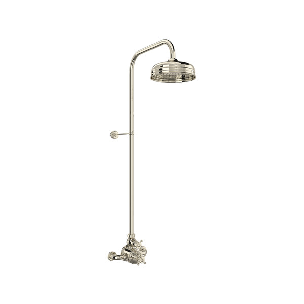 Georgian Era™ 3/4" Exposed Wall Mount Thermostatic Shower System - Polished Nickel | Model Number: U.GA19W2X-PN
