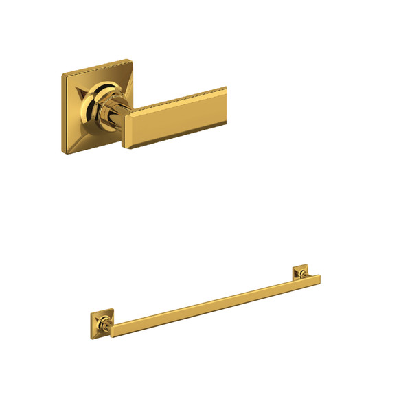 Apothecary 24 Inch Towel Bar - Unlacquered Brass | Model Number: AP25WTB24ULB - Product Knockout