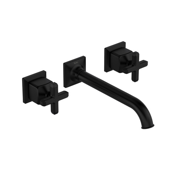 Apothecary™ Wall Mount Lavatory Faucet Trim - Matte Black | Model Number: TAP08W3XMMB