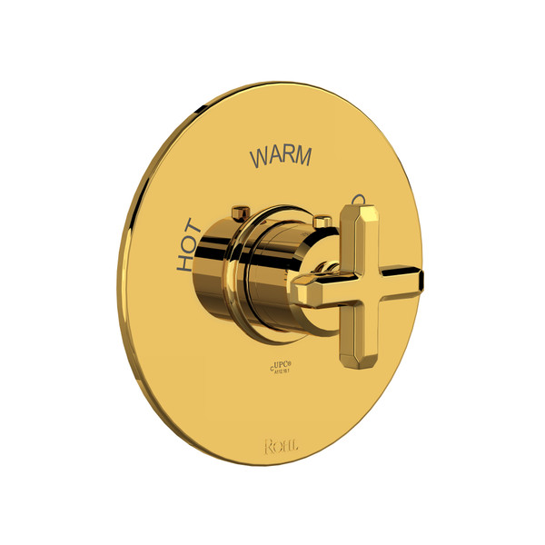 Apothecary™ 3/4" Thermostatic Trim Without Volume Control - Unlacquered Brass | Model Number: TAP13W1XMULB