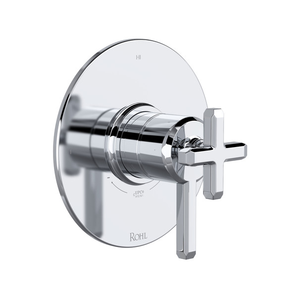 Apothecary 1/2 Inch Thermostatic & Pressure Balance Trim with 3 Functions (Shared) with Lever Handle - Polished Chrome | Model Number: TAP23W1LMAPC - Product Knockout