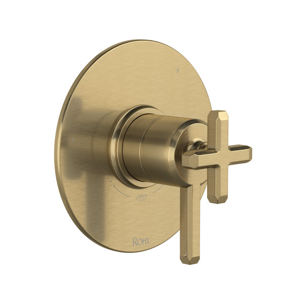 Apothecary™ 1/2" Therm & Pressure Balance Trim With 5 Functions - Antique Gold | Model Number: TAP45W1LMAG