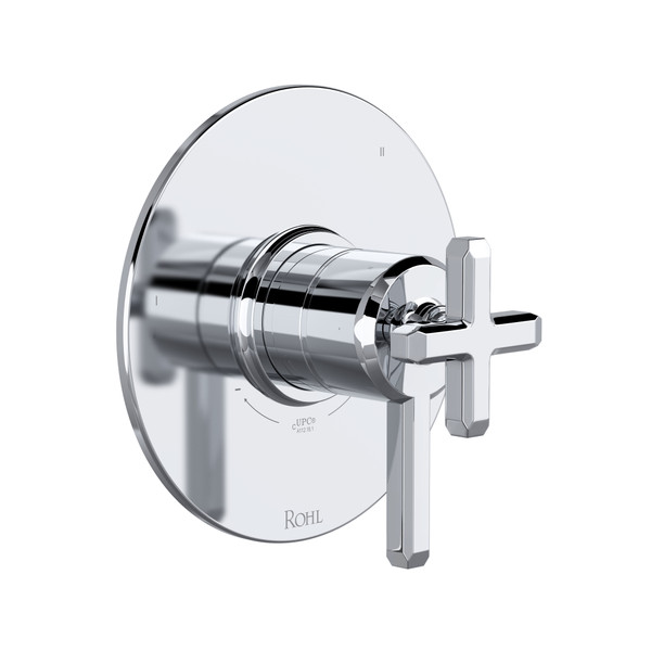 Apothecary 1/2 Inch Thermostatic & Pressure Balance Trim with 3 Functions (No Share) with Lever Handle - Polished Chrome | Model Number: TAP47W1LMAPC - Product Knockout