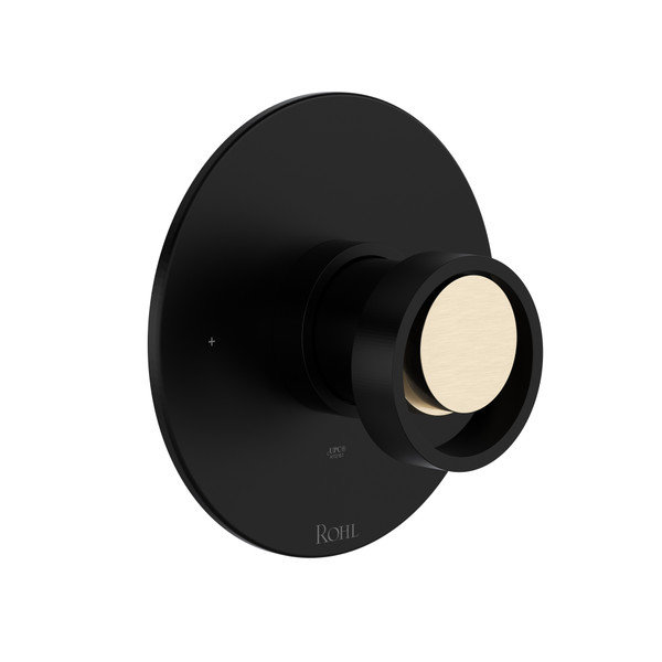 Eclissi™ 1/2" Pressure Balance Trim - Matte Black/Satin Nickel | Model Number: TEC51W1IWMBN