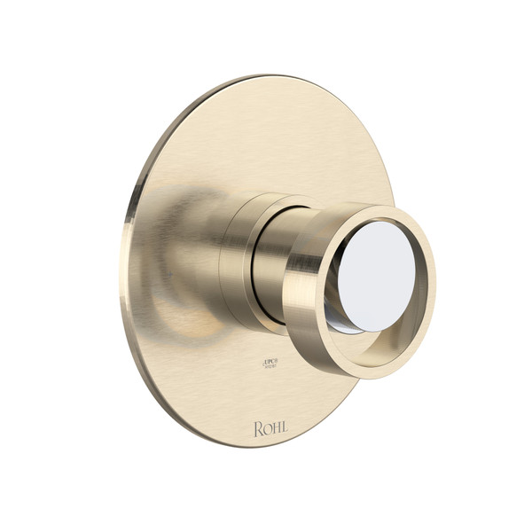 Eclissi 1/2 Inch Pressure Balance Trim with Wheel Handle - Satin Nickel-Polished Chrome | Model Number: TEC51W1IWSNC - Product Knockout