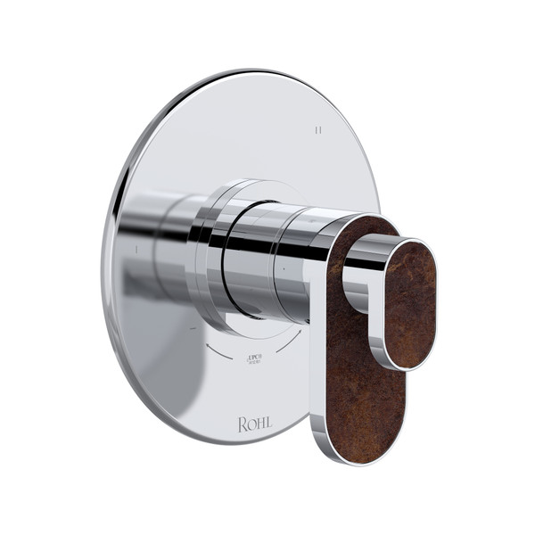 Miscelo 1/2 Inch Thermostatic & Pressure Balance Trim with 5 Functions (Shared) with Lever Handle - Polished Chrome | Model Number: TMI45W1SDAPC - Product Knockout