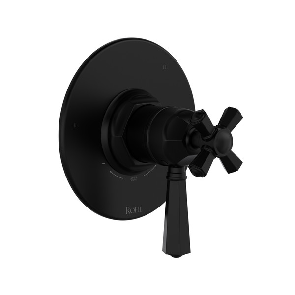 DISCONTINUED 1/2" Therm & Pressure Balance Trim With 3 Functions - Matte Black | Model Number: TTN47W1LMMB