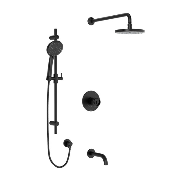 Shower Kit 1345 Trim - Matte Black | Model Number: TKIT1345ECMB