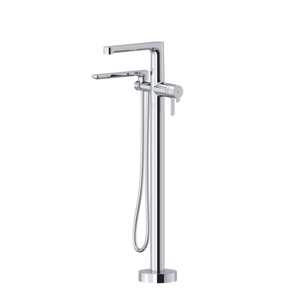 Nibi Single Hole Floor Mount Tub Filler Trim - Chrome | Model Number: TNB39C - Product Knockout