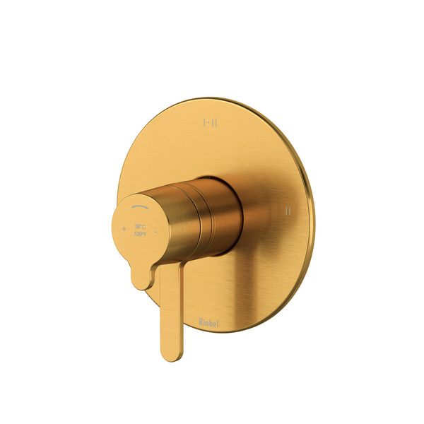 DISCONTINUED Nibi 2-Way Type T/P (Thermostatic/Pressure Balance) Coaxial Complete Valve - Brushed Gold | Model Number: NB23BG