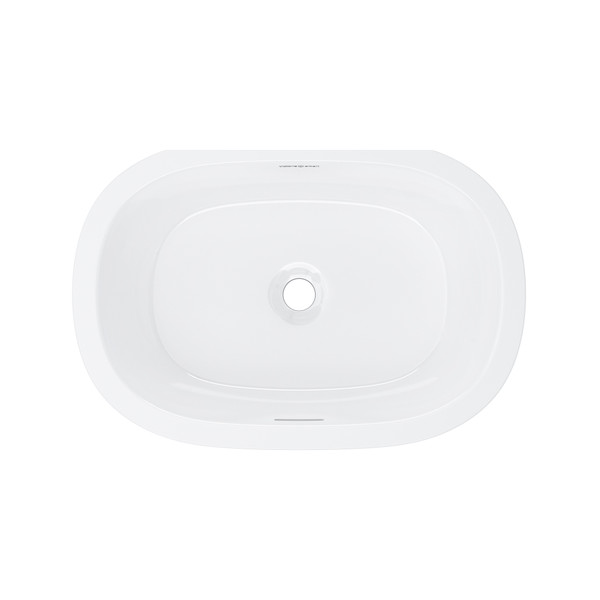 Barcelona 21" x 14" Undermount Oval Lavatory Sink - Standard White (Gloss) | Model Number: UB-BAR-53-IO