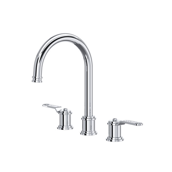 Armstrong Widespread Bathroom Faucet With C-Spout - Polished Chrome | Model Number: U.AR08D3HTAPC - Product Knockout