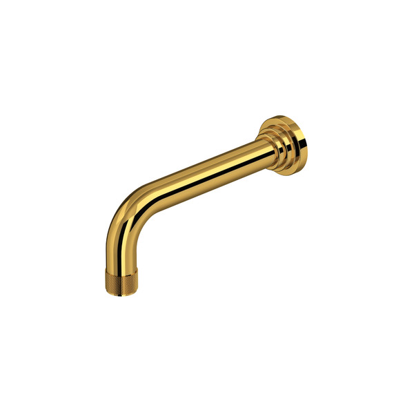 Campo™ Wall Mount Tub Spout - Unlacquered Brass | Model Number: A2203IWULB