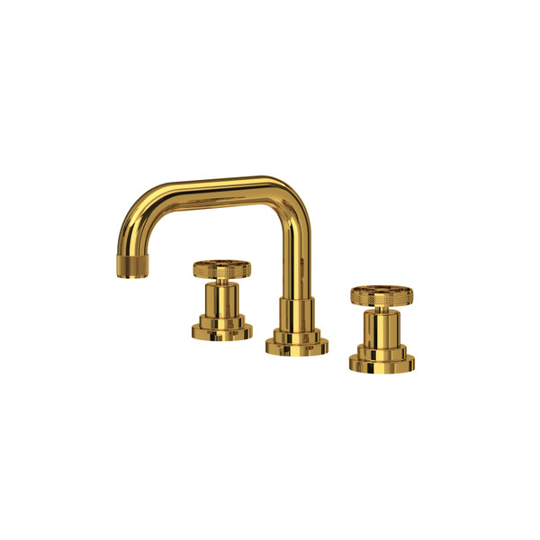 Campo™ Widespread Lavatory Faucet With U-Spout - Unlacquered Brass | Model Number: A3318IWULB-2