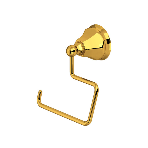 Palladian Wall Mount Open Toilet Paper Holder - Unlacquered Brass | Model Number: A6892ULB - Product Knockout