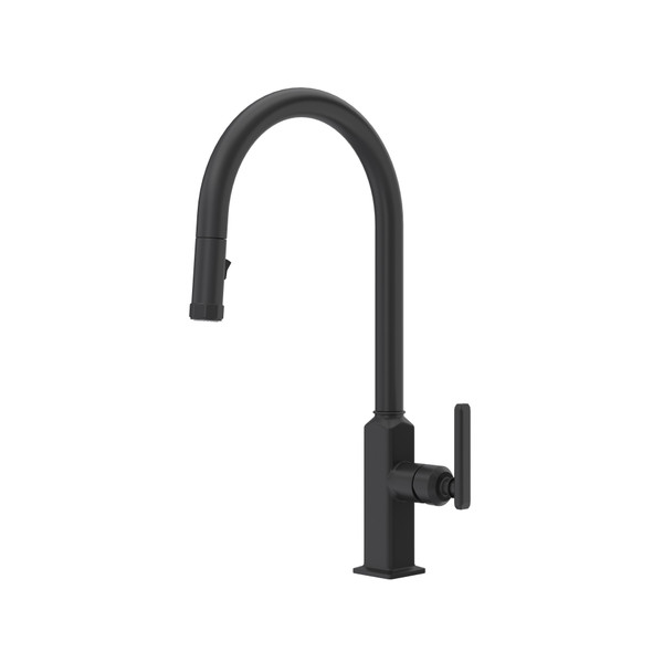 Apothecary Pull-Down Kitchen Faucet With C-Spout - Matte Black | Model Number: AP55D1LMMB - Product Knockout